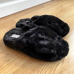 Steve Madden Faux Fur Slippers